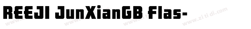 REEJI JunXianGB Flas字体转换